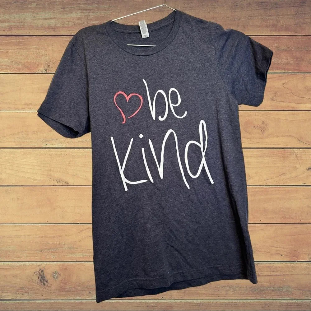 Dark Gray Bella Canvas “Be Kind” T Shirt size Small